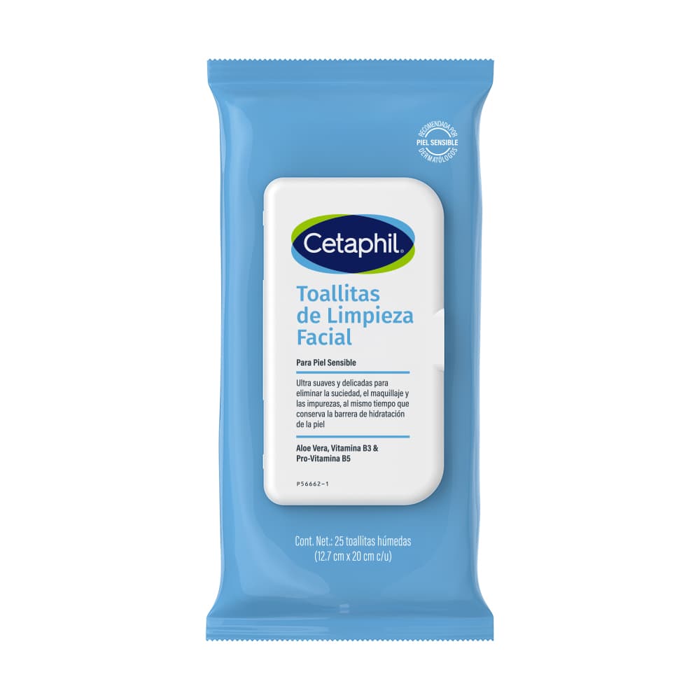 Toallitas De Limpieza Facial Cetaphil 25 Unidades