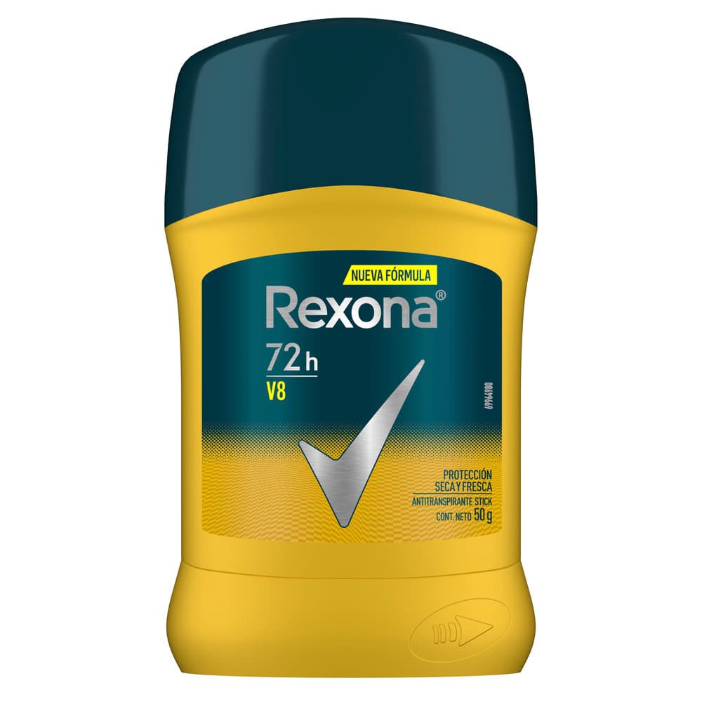Antitraspirante Rexona V8 48H Barra X 50Gr