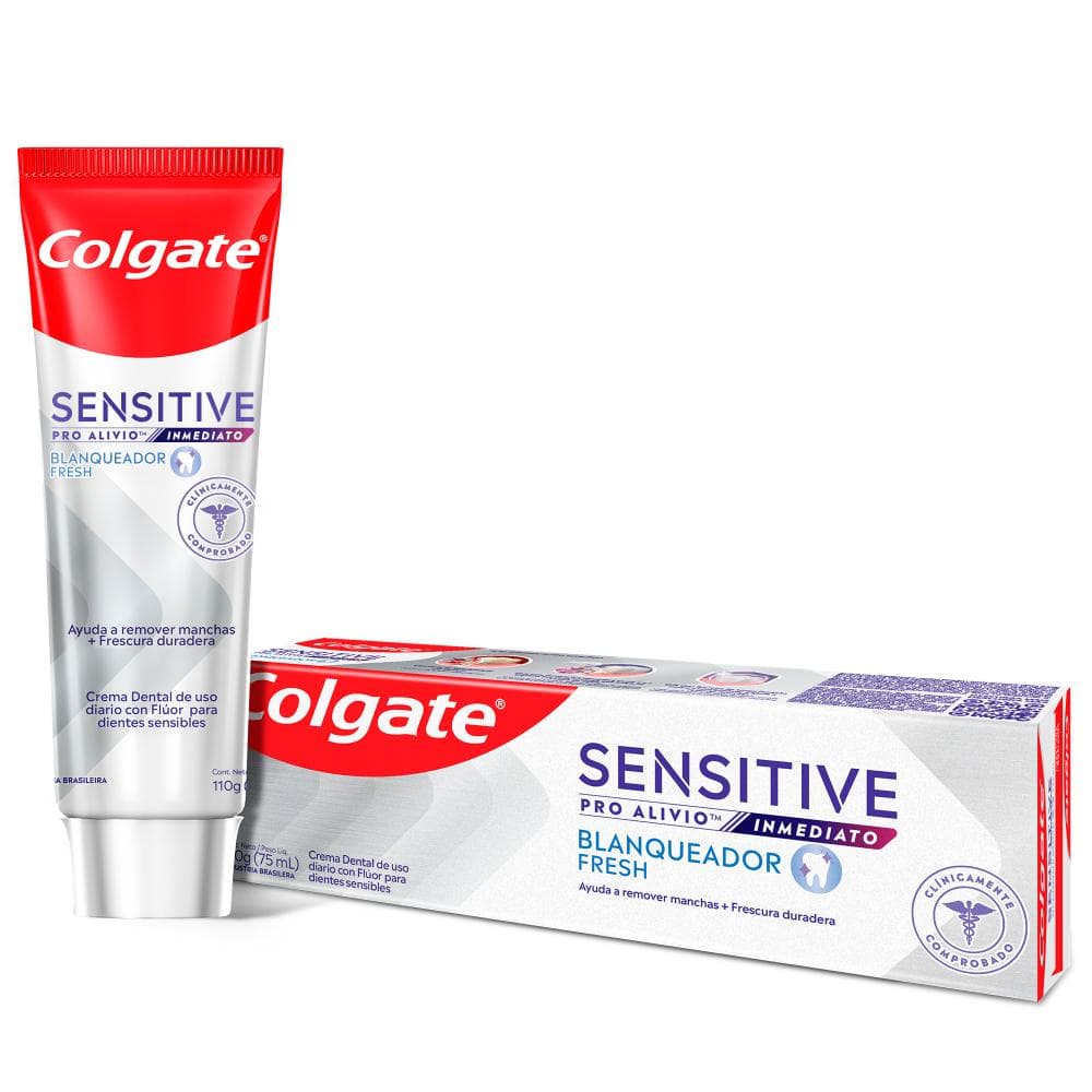 Crema Dental Sensibilidad Colgate Pro Alivio Inmediato Blanqueadora Fresh 110G