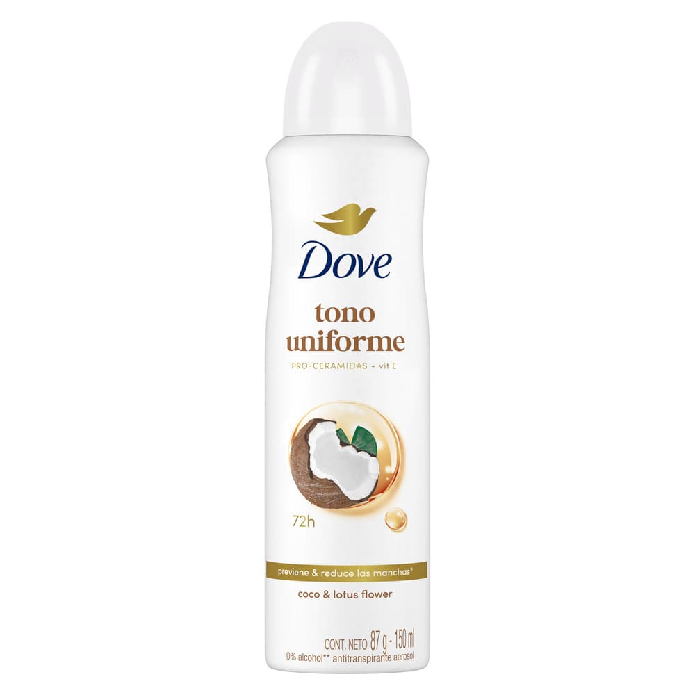 Antitranspirante Aerosol Dove Clear Tone Frasco X 150 Ml