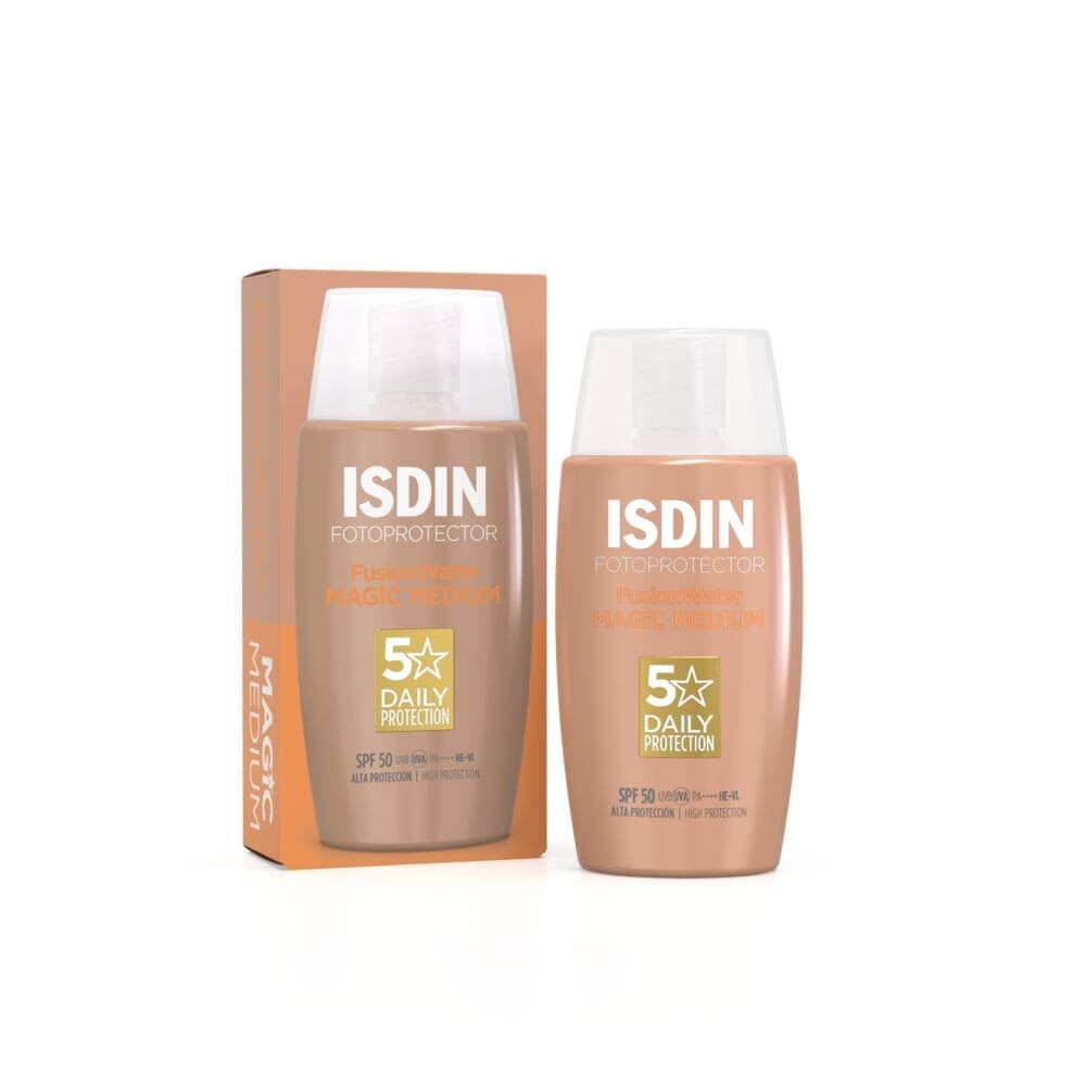 Fotoprotector Isdin Fusion Water Color Medium Spf 50+ Frasco X 50Ml