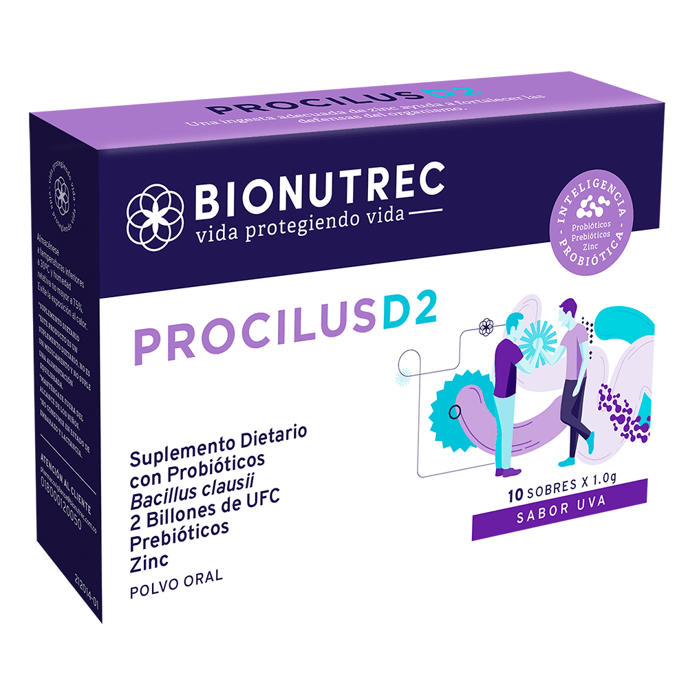 Procilus D2 Caja X 10 Sobre X 1Gr Probioticos Uva