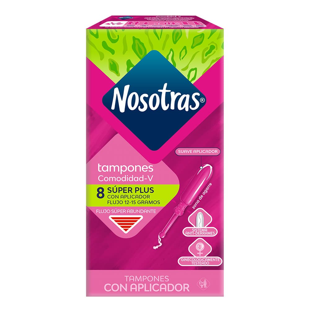 Tampones Con Aplicador Nosotras Super Plus Comodidad V Caja X 8