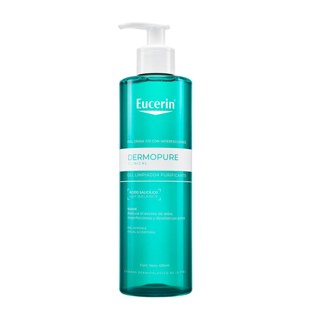 Dermopure Oil Control Eucerin Gel Limpiador Facial Frasco X 400Ml