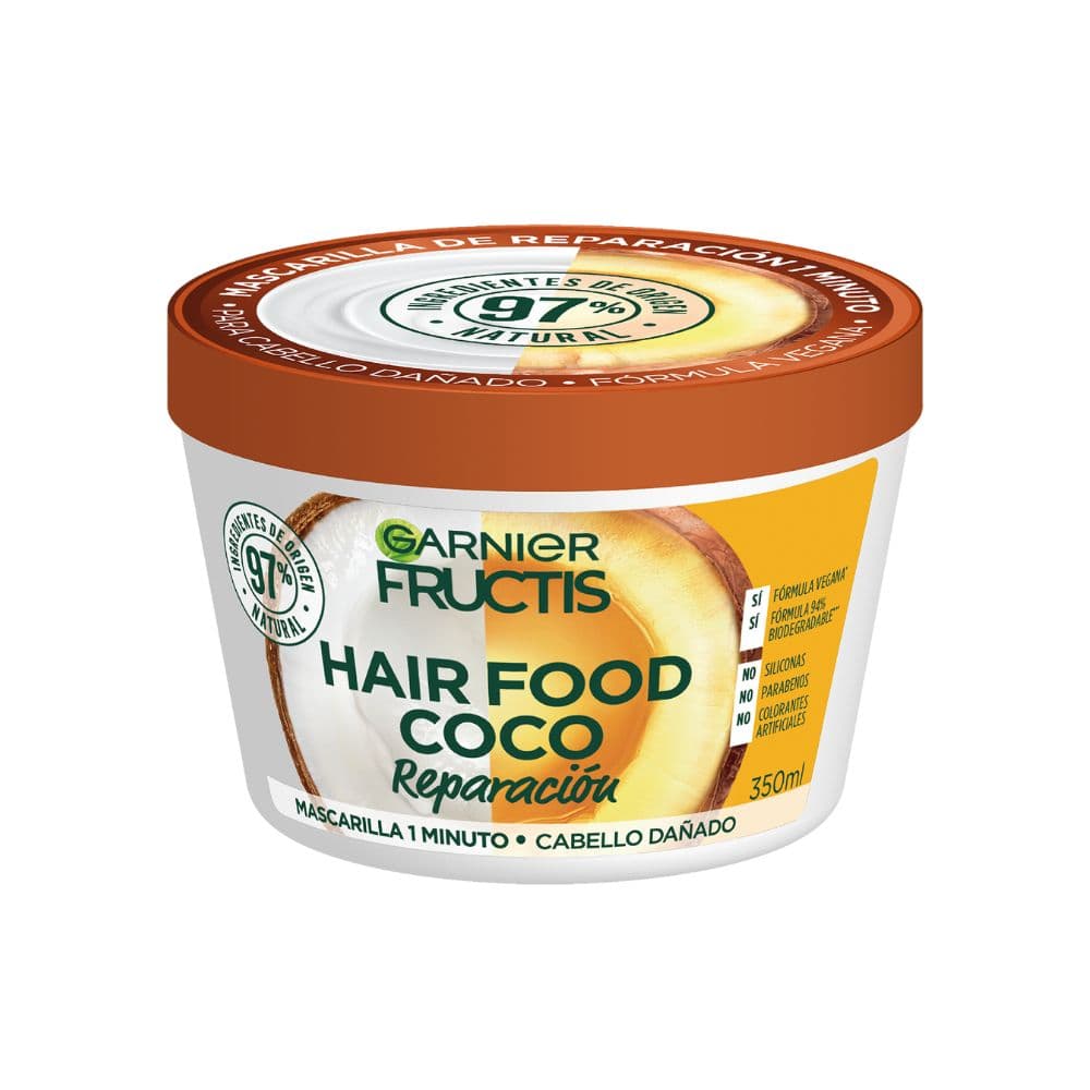 Mascarilla De Reparación Garnier Fructis Hair Food Coco X350Ml