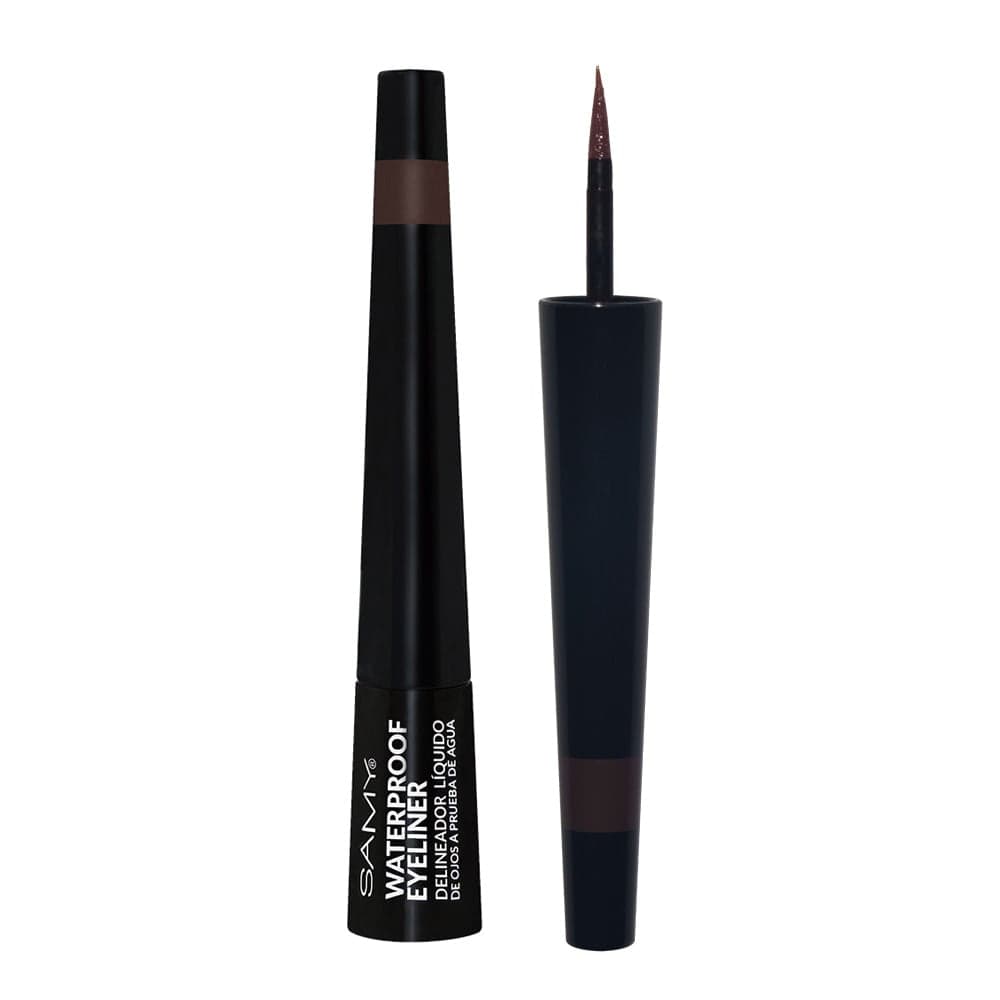 Delineador Liquido De Ojos A Prueba De Agua Iconic Samy Frasco Por 2.5Ml Cafe