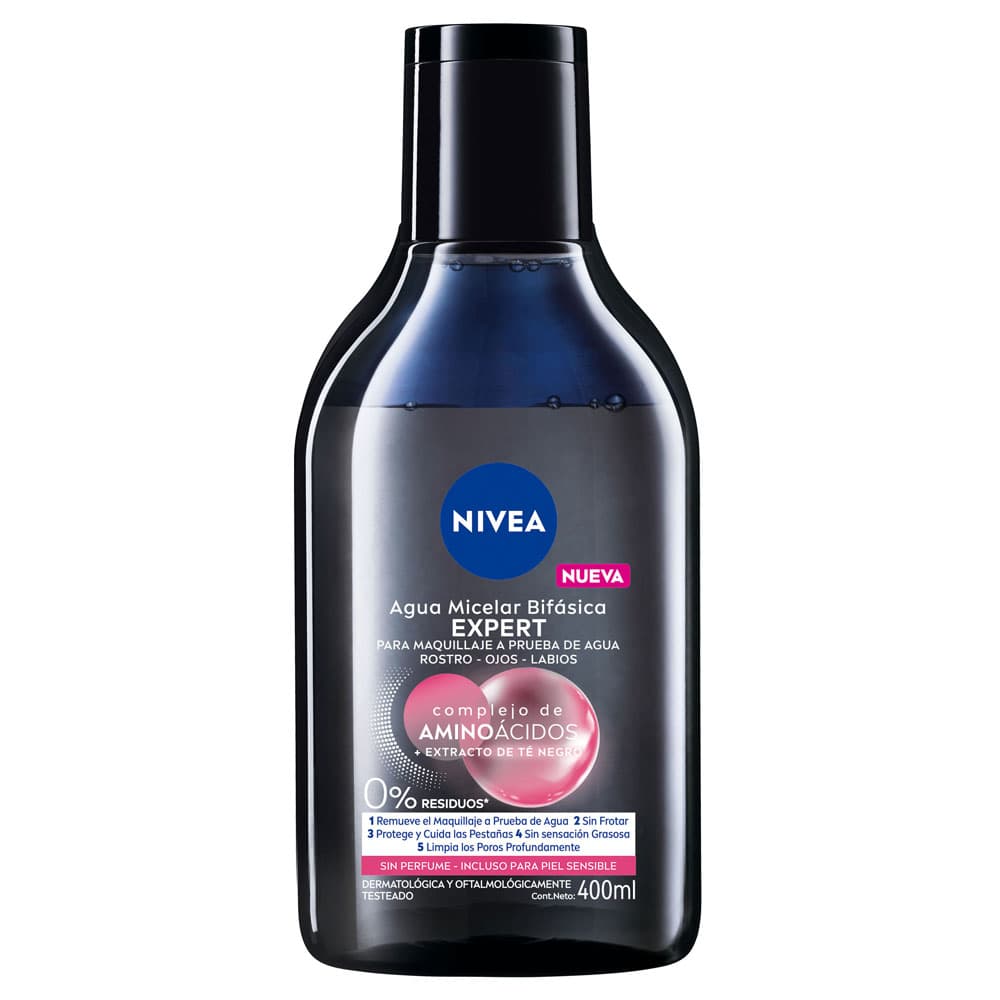 Agua Micelar Bifásica Nivea Micellair Expert Frasco 400 Ml