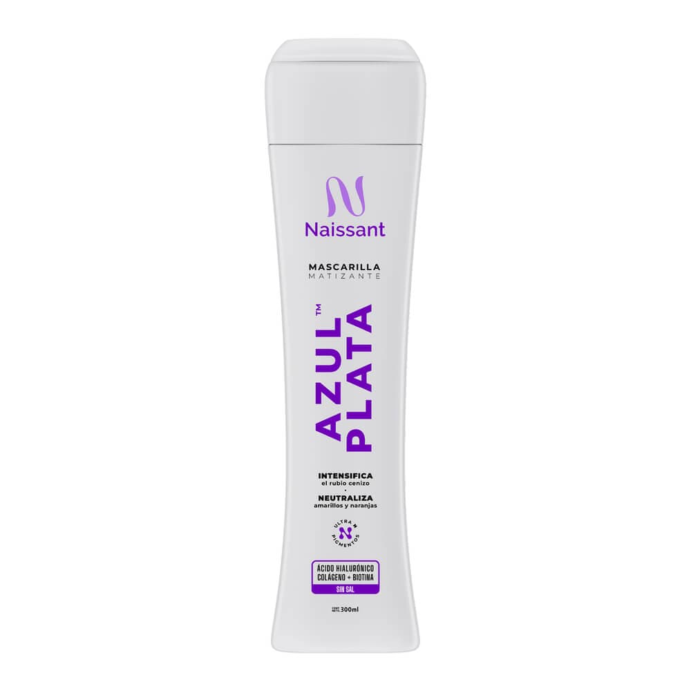 Mascarilla Matizante Naissant Azul Plata Intensifica El Rubio Cenizo Fco X 300Ml
