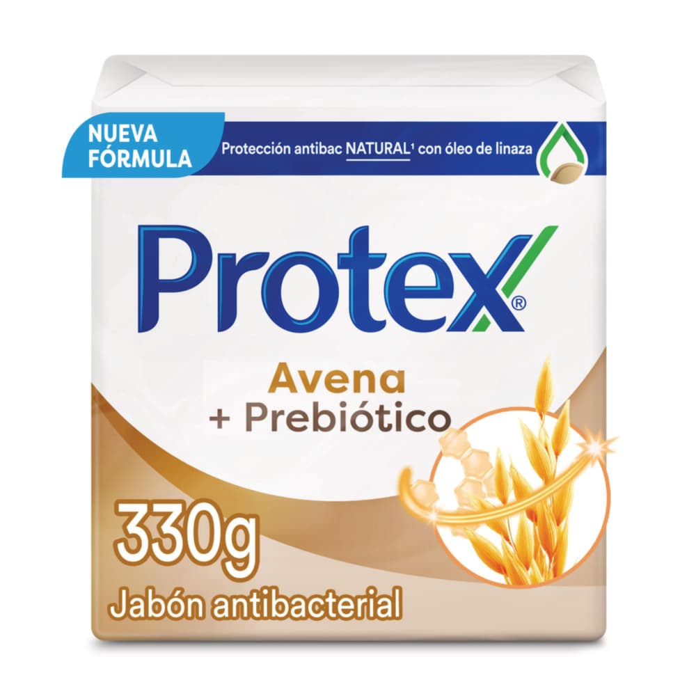 Jabon Antibacterial Avena Protex Paquete X 3Barras X 110Gr