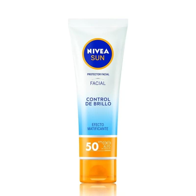 Protector Solar Facial Nivea Sun Control De Brillo Fps50 Tubo X 50Ml