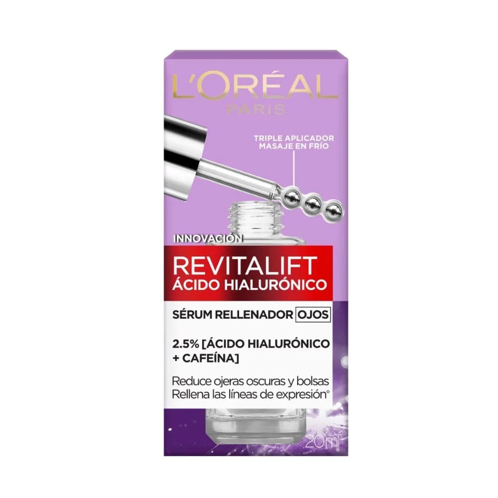 Serum Ojos L'Oréal Paris Revitalift Ácido Hialurónico Y Cafeína 20Ml