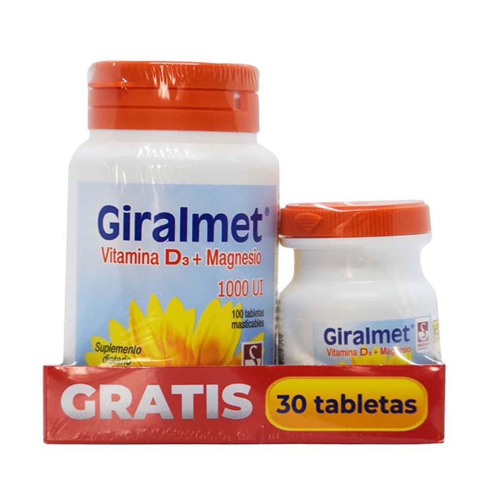 Promocion Giralmet Tabletas 1000 Ui X100 + 30 Gratis