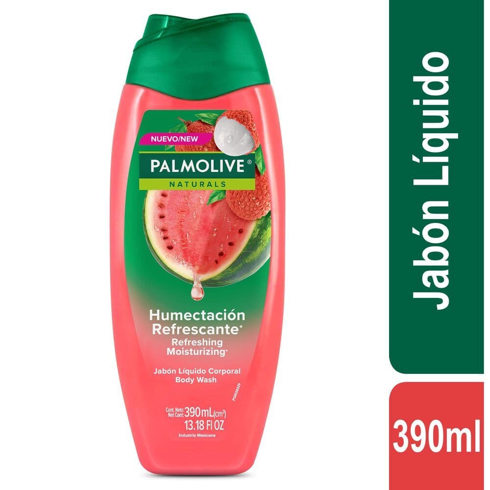 Jabon Liquidouido Corporal Palmolive Naturals Humectacion Refrescante Frasco X 390Ml