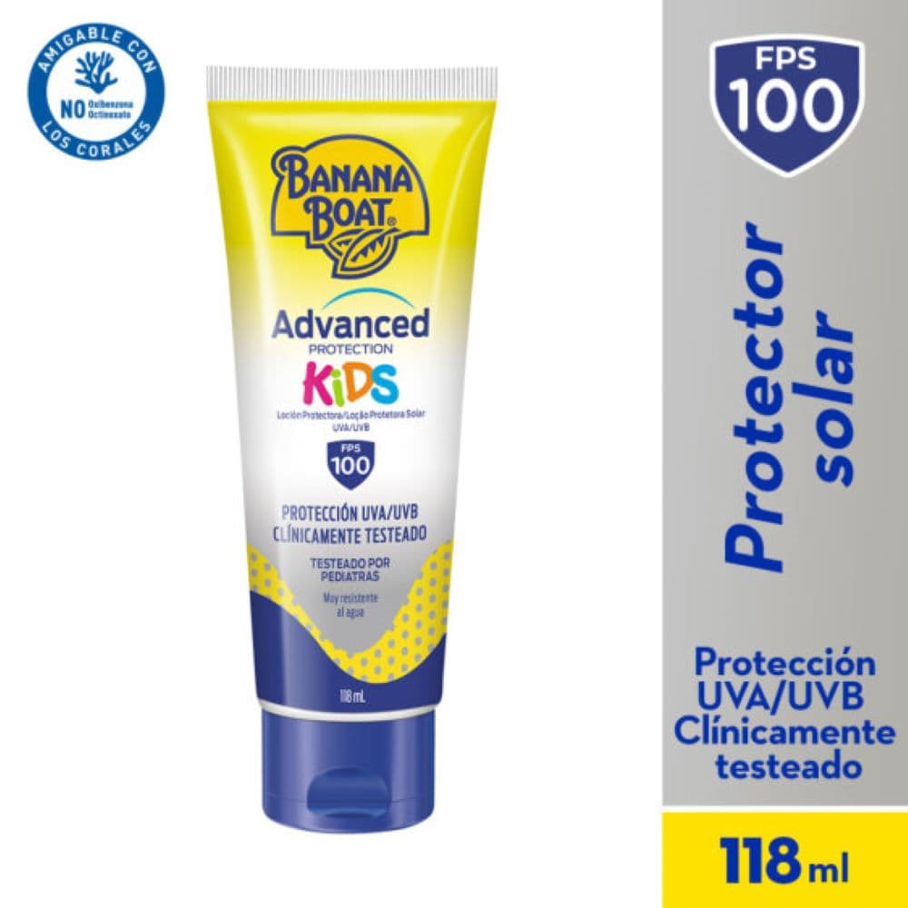 Protector Solar Advance Protection Kids Banana Boat Frasco X 118Ml