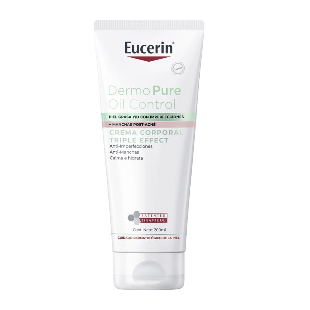 Crema Corporal Eucerin Dermo Pure Oil Control Triple Effect Tubo Por 200Ml