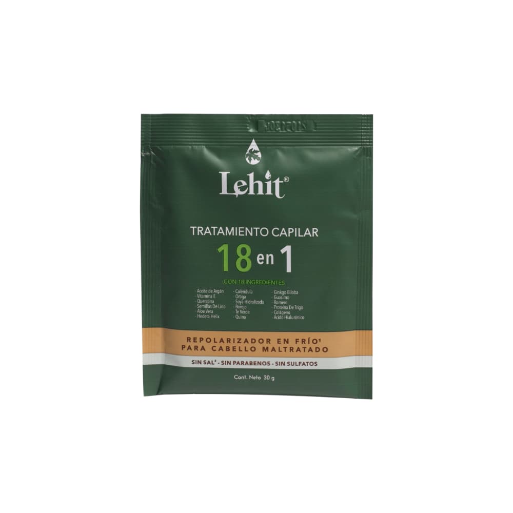 Tratamiento Capilar Lehit 18 En 1 Sobre X30Gr