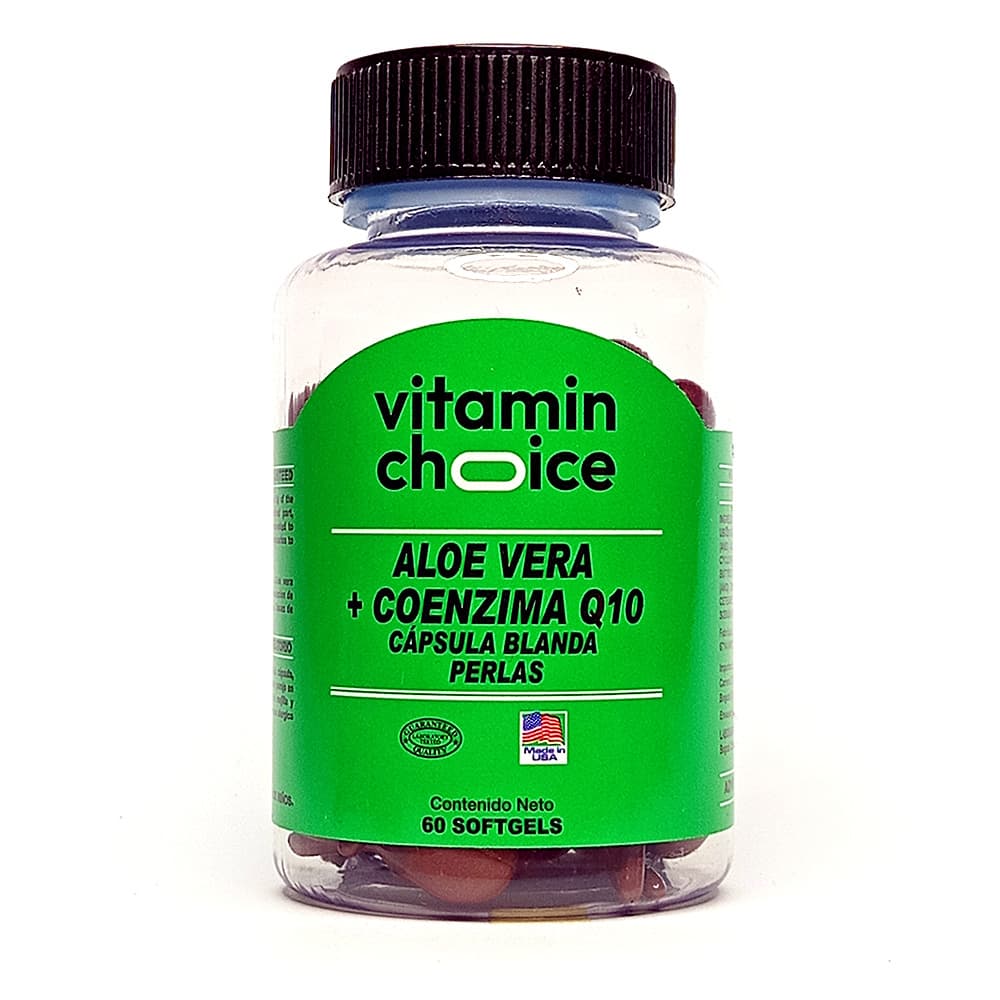Aloe Vera Vitamin Choice + Coenzima Q10 Frasco X 60Capsulas