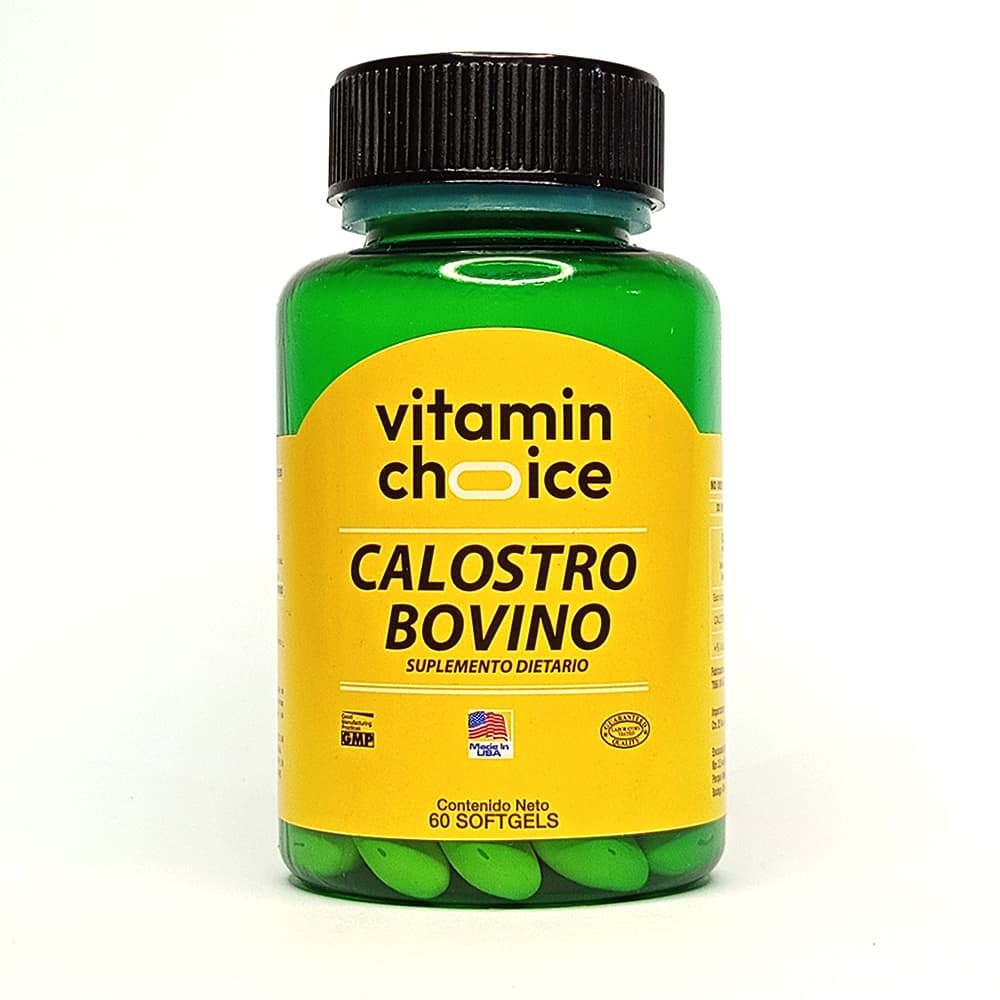 Suplemento Dietario Vitamin Choice Calostro Bovino Capsulas Blandas Frasco X 60
