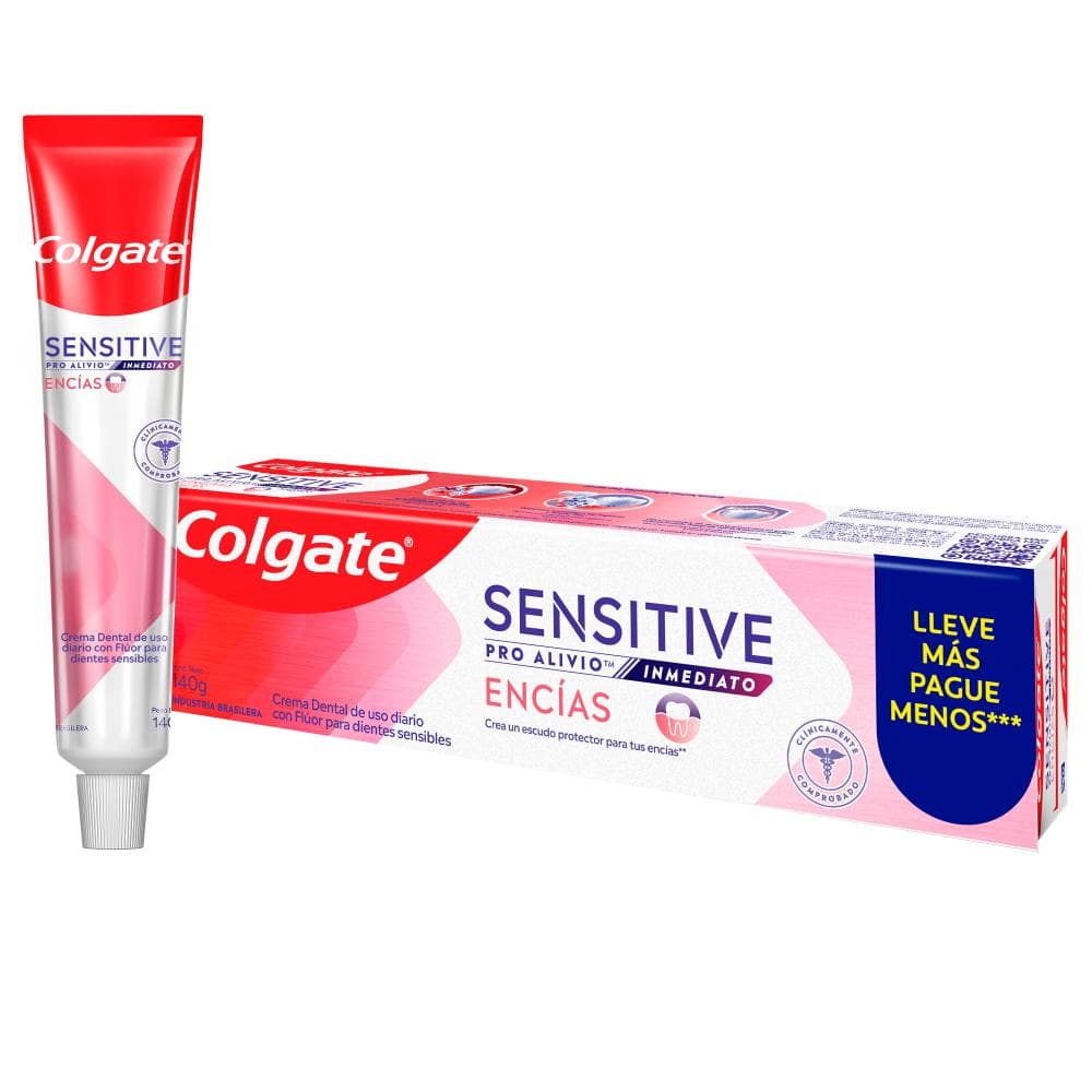 Crema Dental Sensibilidad Colgate Sensitive Pro Alivio Inm Encias 140G