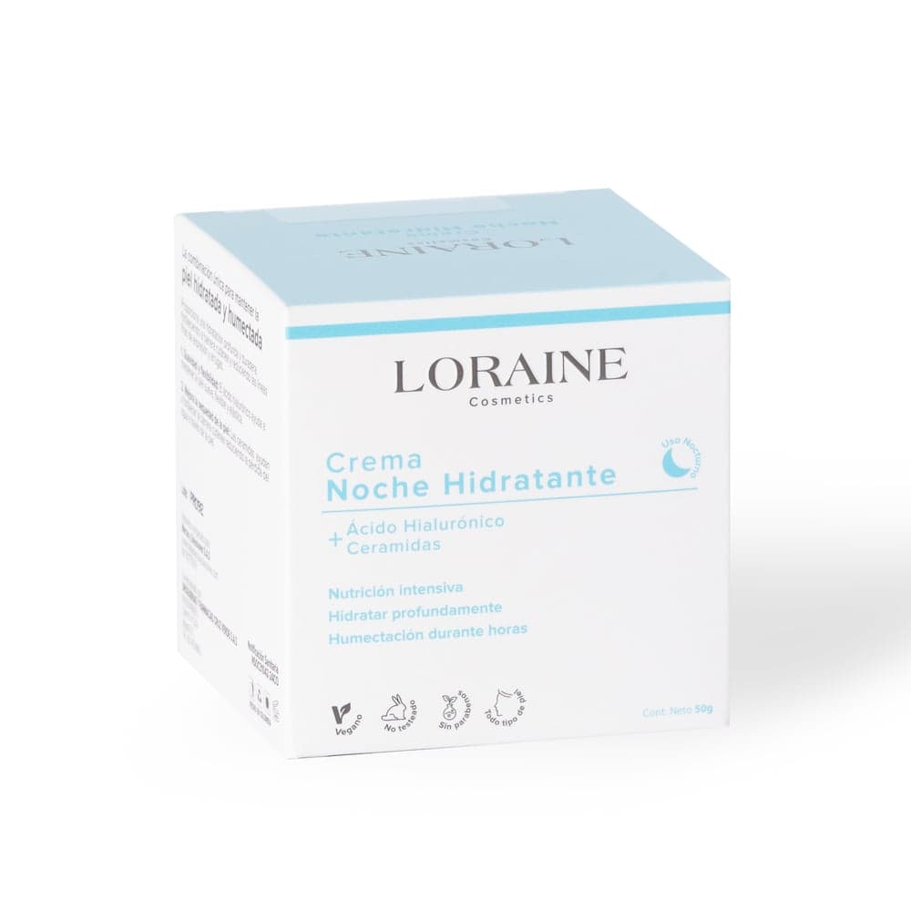 Crema Noche Loraine Cosmetics Hidratante Pote Por 50Gr