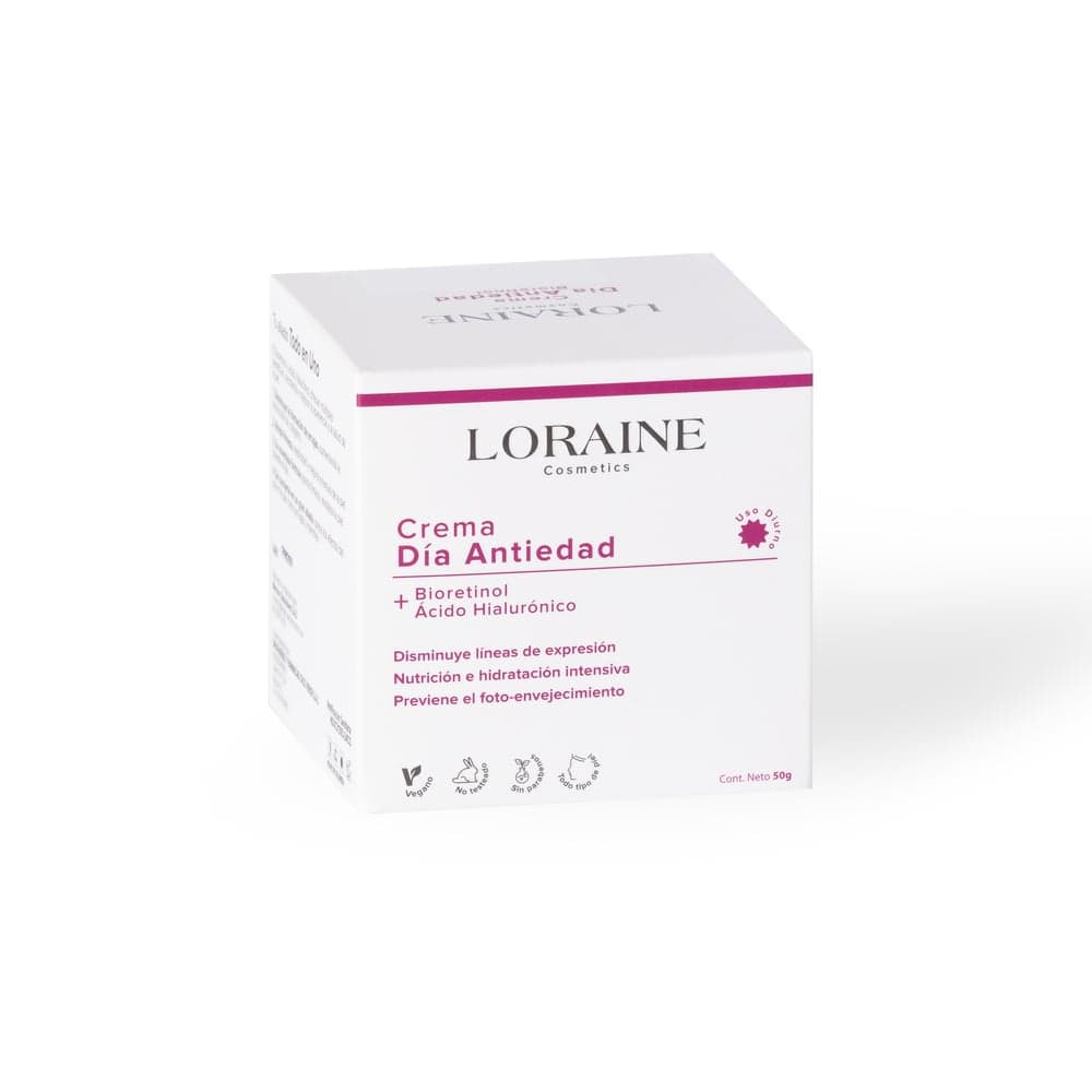 Crema Dia Loraine Cosmetics Hidratante Pote Por 50Gr