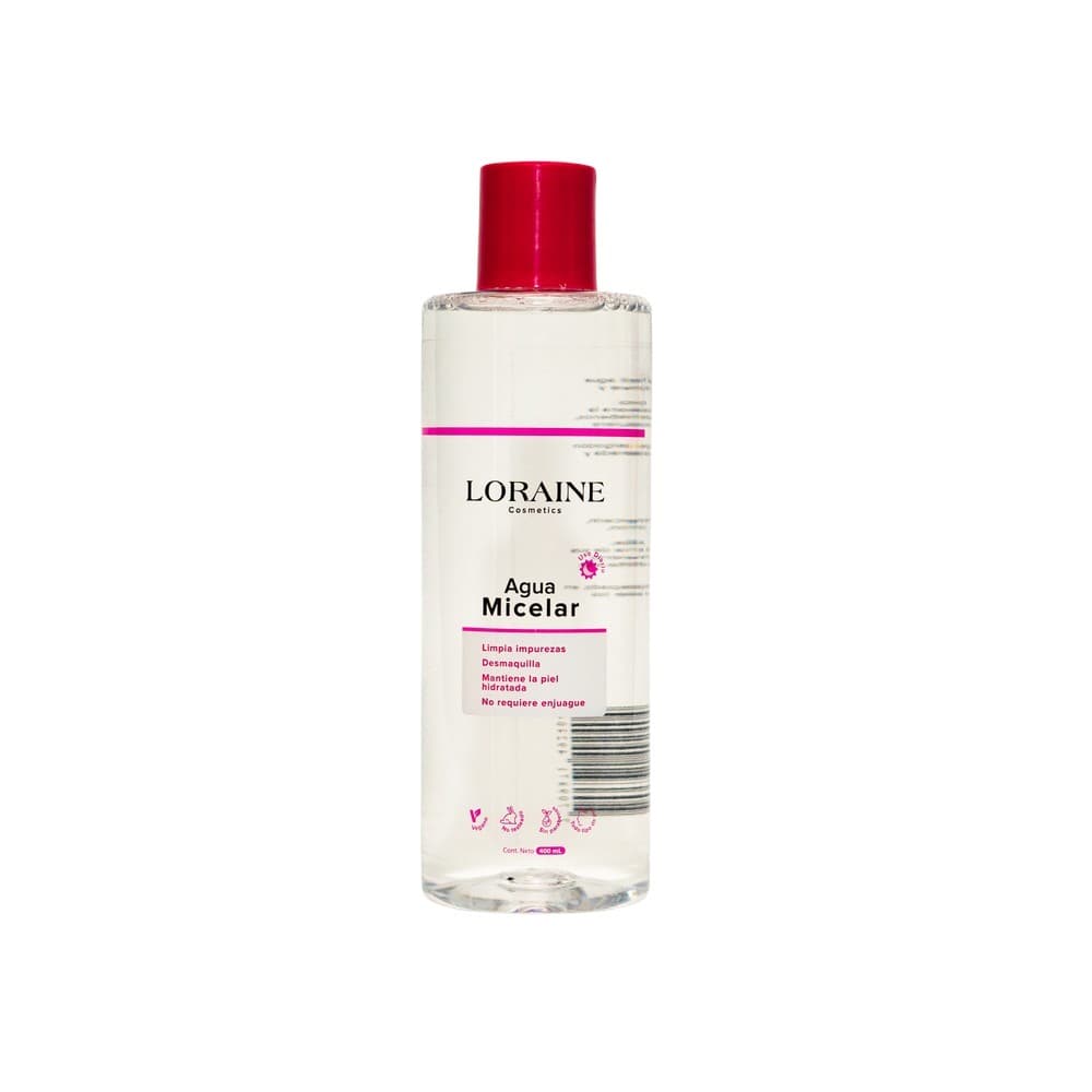 Agua Micelar Loraine Cosmetics Frasco Por 400Ml