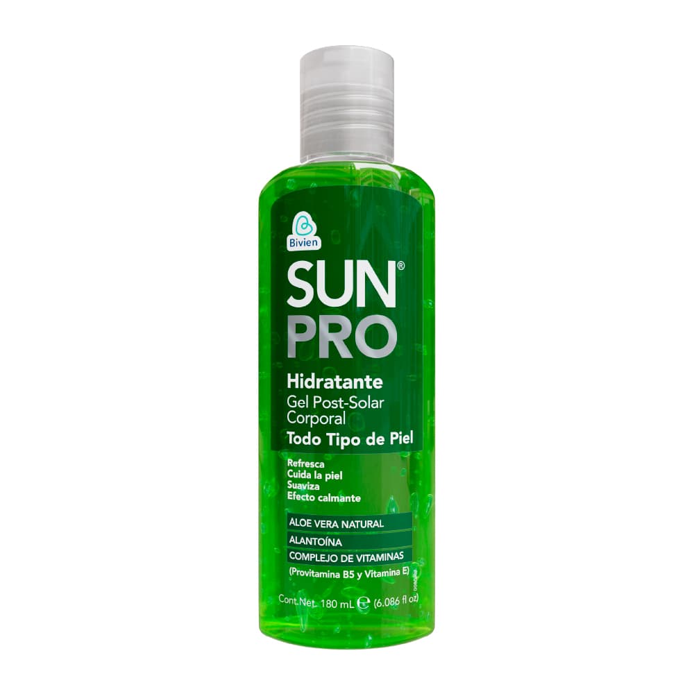 Gel Post Solar Corporal Sun Pro Hidratante Todo Tipo De Piel Frasco X 180Ml