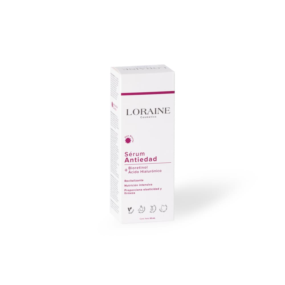 Serum Antiedad Loraine Cosmetics Bioretinol + Acido Hialuronico Frasco Por 30Ml