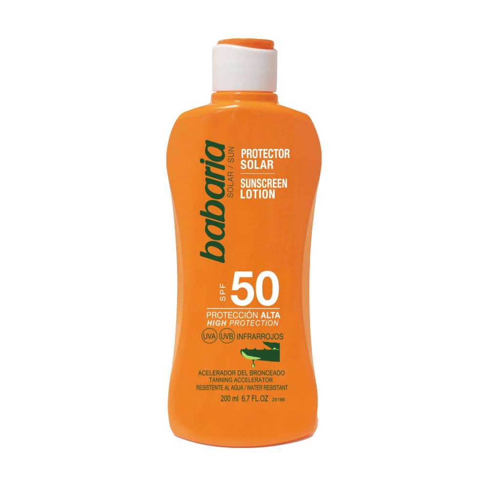 Protector Solar Babaria Spf 50 Proteccion Alta Frasco X 200Ml