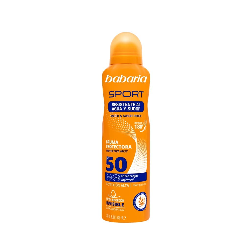 Protector Solar Babaria Bruma Sport Spf50 Frasco 200Ml Aerosol
