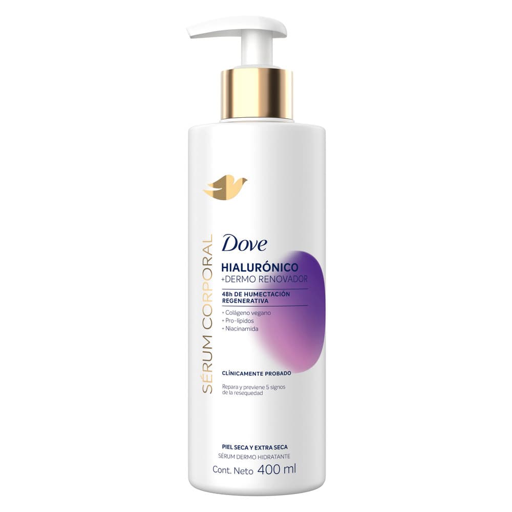 Serum Corporal Dove Hialuronico + Dermo Renovador Frasco Por 400Ml