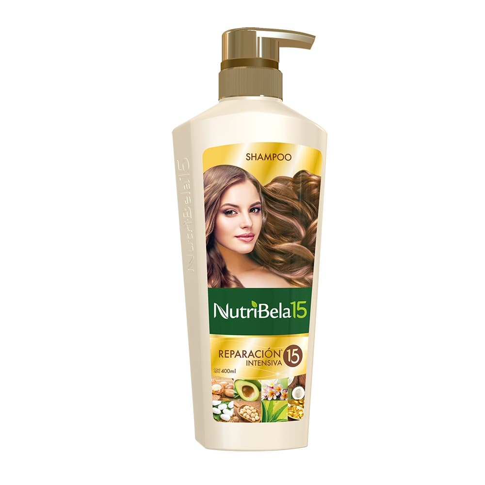 Shampoo Nutribela 15 Reparacion Intensiva Frasco 400Ml