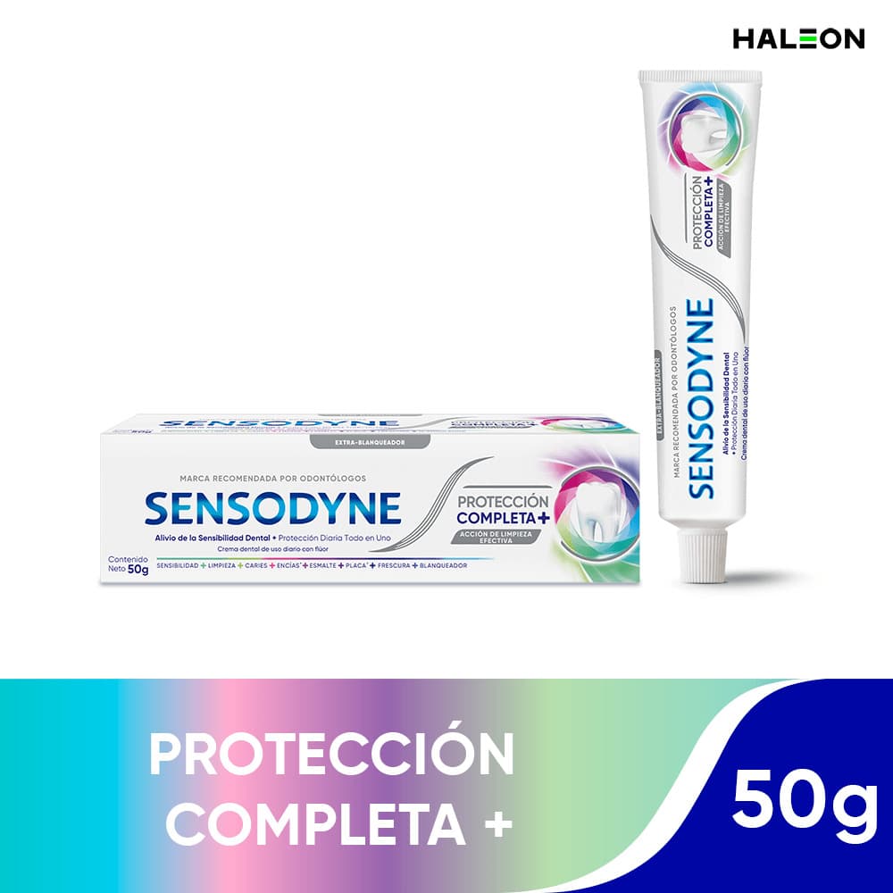 Crema Dental Sensodyne Proteccion Completa + Tubo Por 50Gr