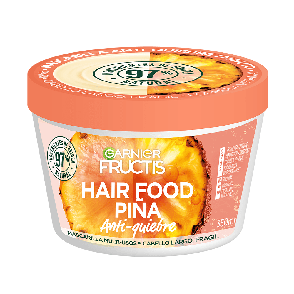 Mascarilla Anti-Quiebre Garnier Fructis Hair Food Piña 350Ml