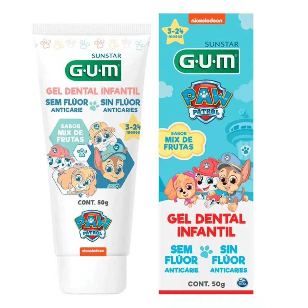 Gel Dental Infantil Gum Paw Patrol Sin Flour Tubo Por 50Gr