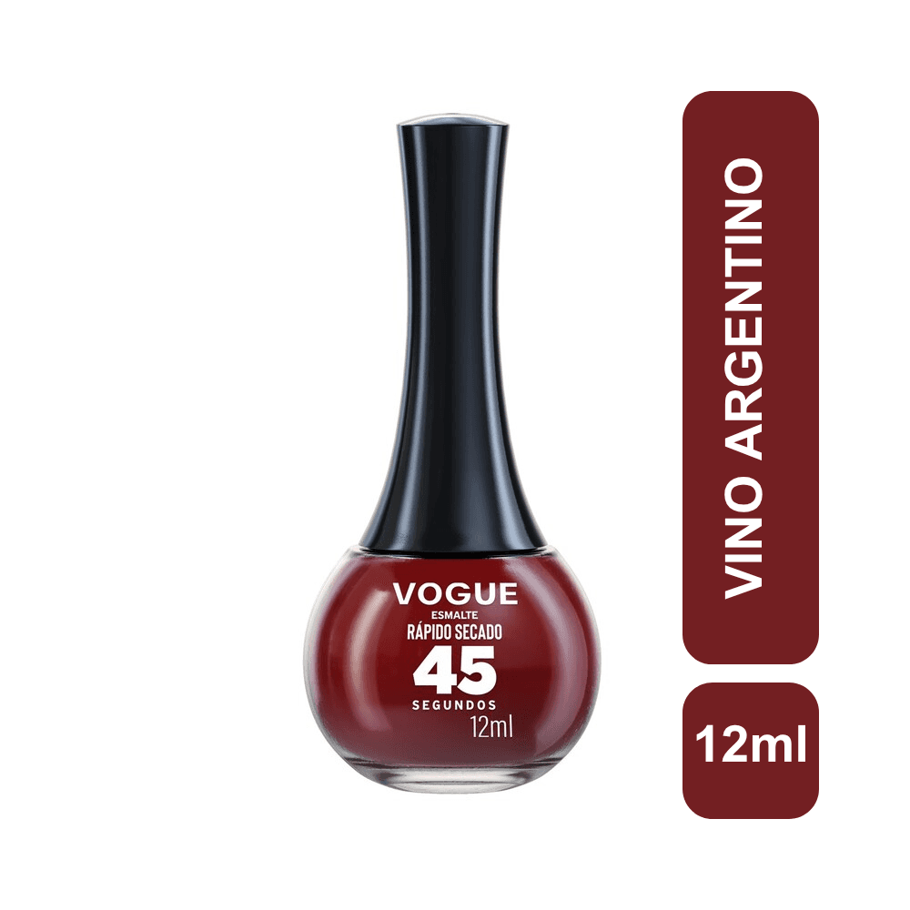 Esmalte De Uñas Vogue Rápido Secado Vino Argentino 14Ml