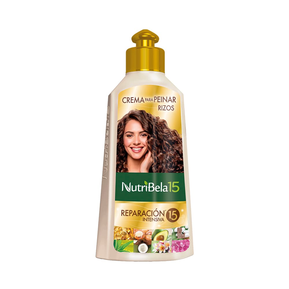 Crema Para Peinar Nutribela 15 Reparacion Intensiva Frasco 300Ml