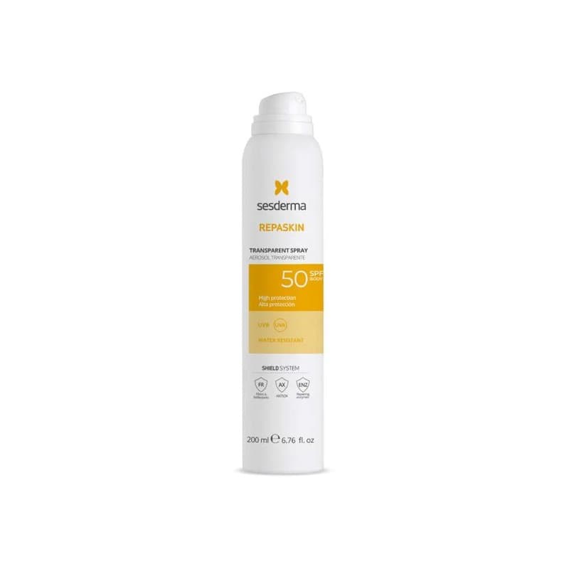 Fotoprotector Sesderma Repaskin Aerosol Transparente Spf 50 Frasco 200Ml
