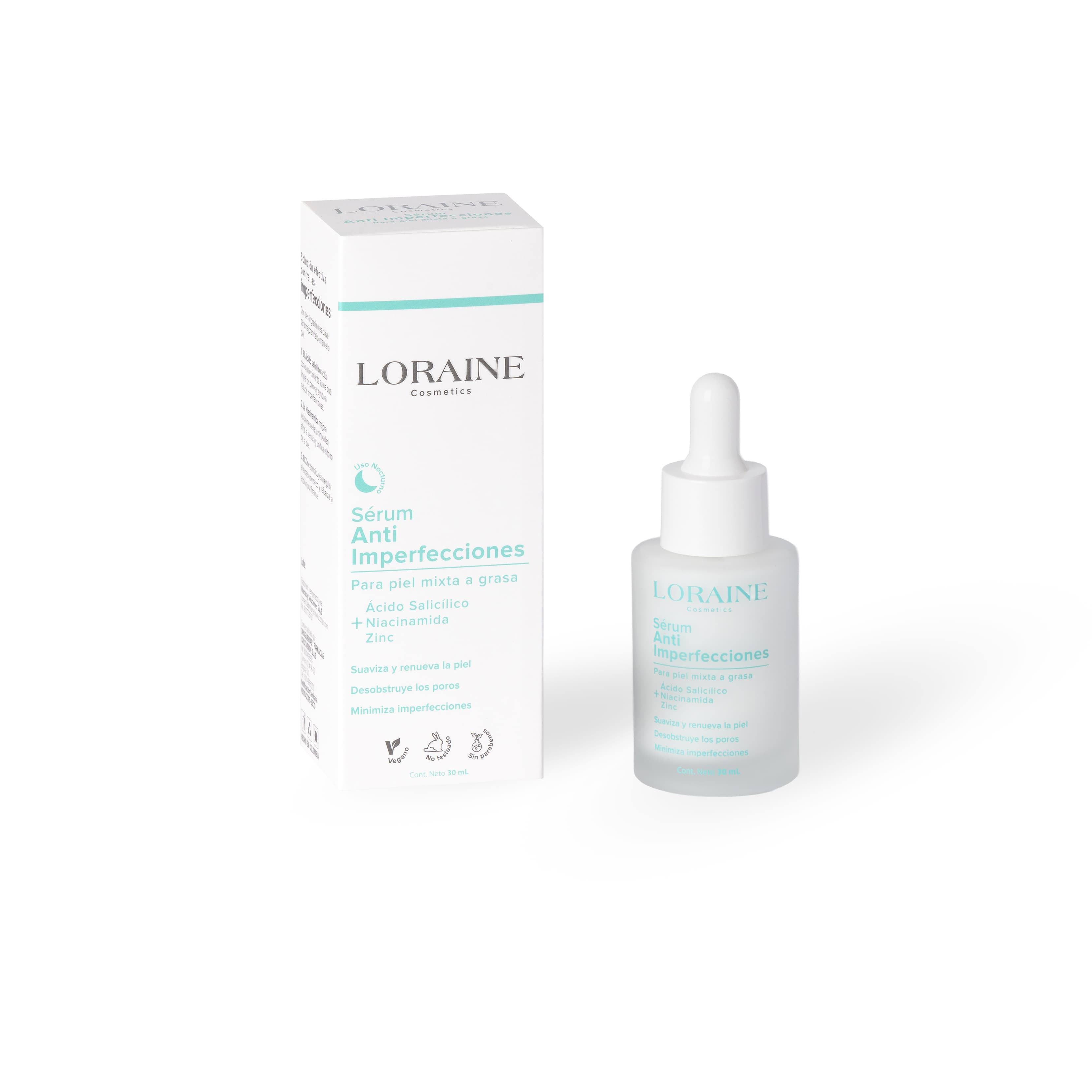 Serum Anti Imperfecciones Loraine Cosmetics Piel Mixta A Grasa Fco X 30Ml