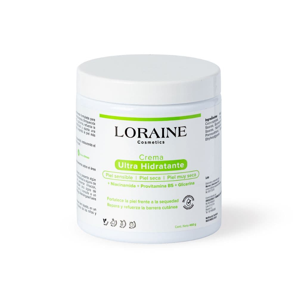 Crema Loraine Cosmetics Ultra Hidratante Pot X 460Gr