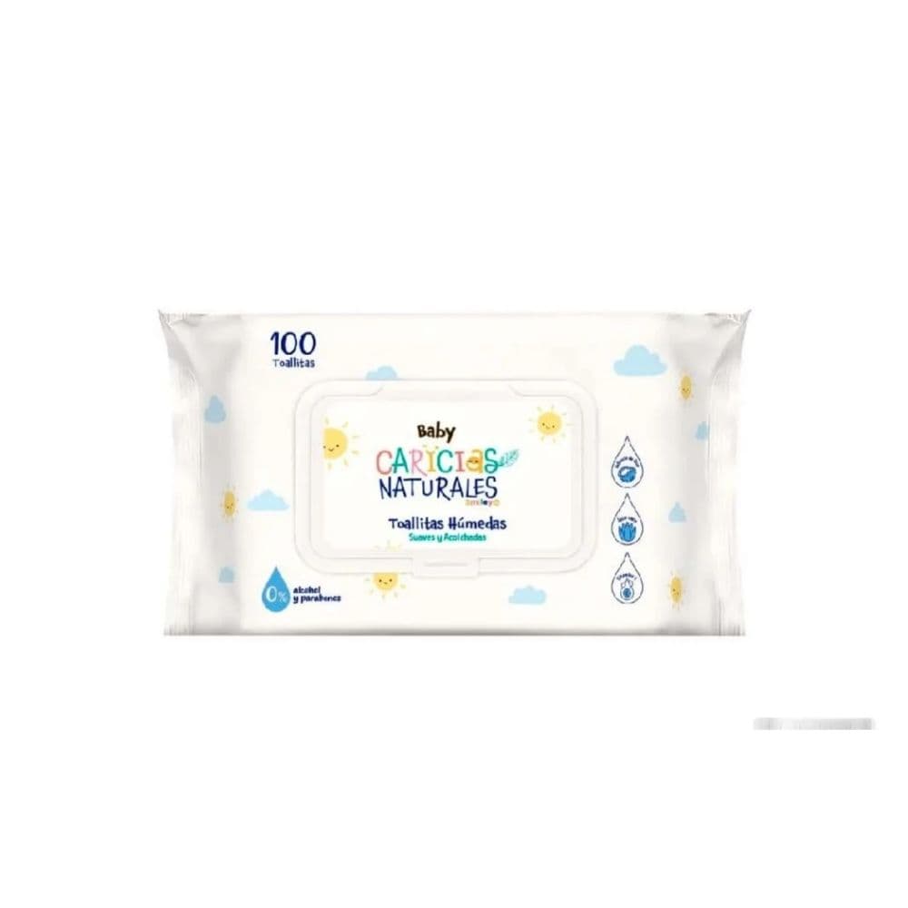 Toallitas Humedas Baby Caricias Naturales Smiley Paq X 100