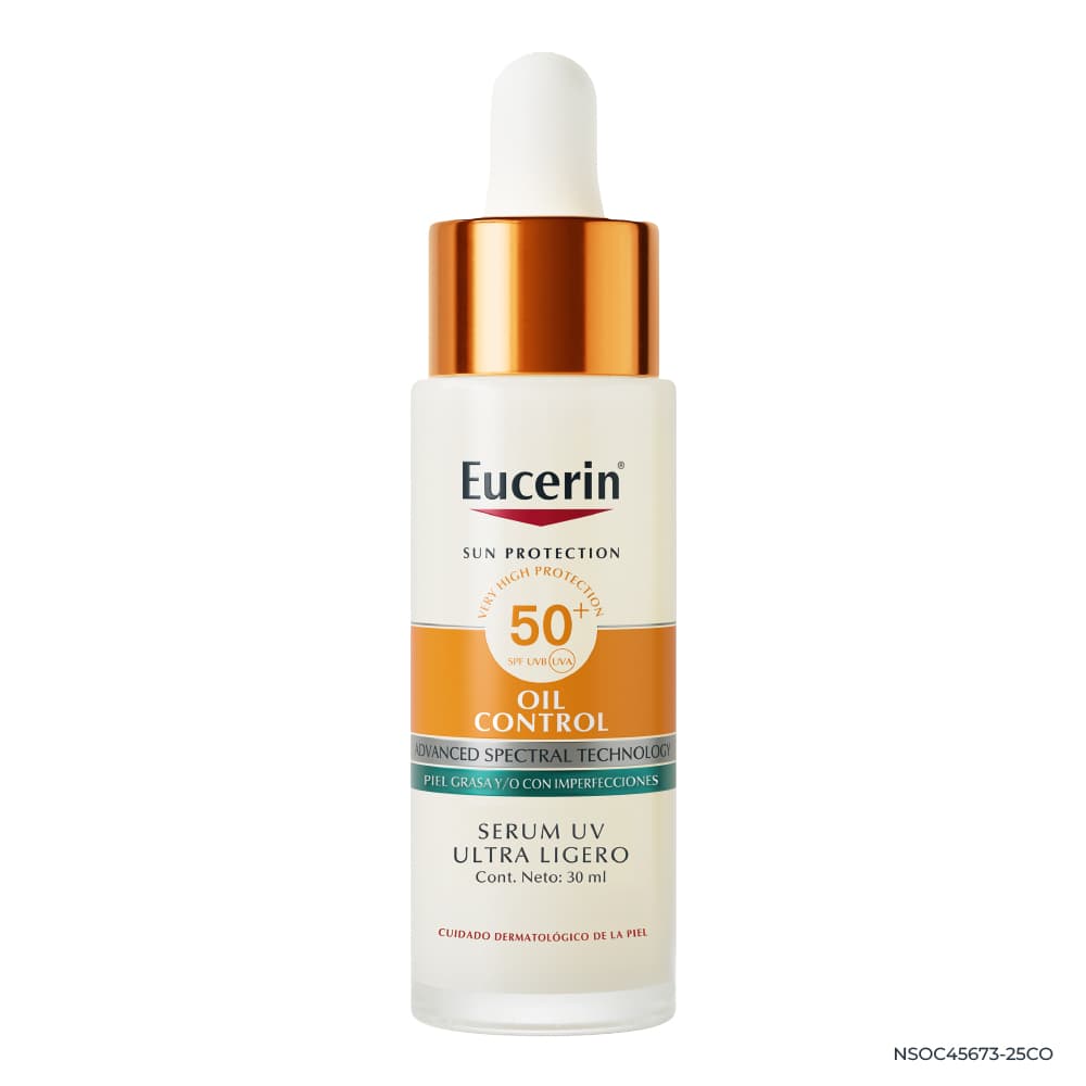 Eucerin Protector Solar Serum Uv Ultra Ligero Con Oil Control Y Fps 50+ Para Piel Grasa Y Con Imperfecciones 30 Ml