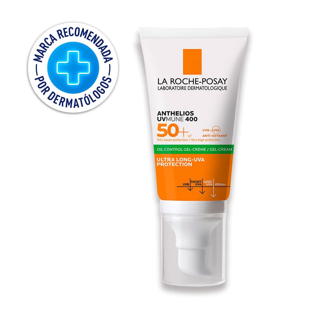 Protector Solar Facial La Roche Posay Anthelios Oil Control Gel Crema Uvmune 400 Fps 50+ 50Ml