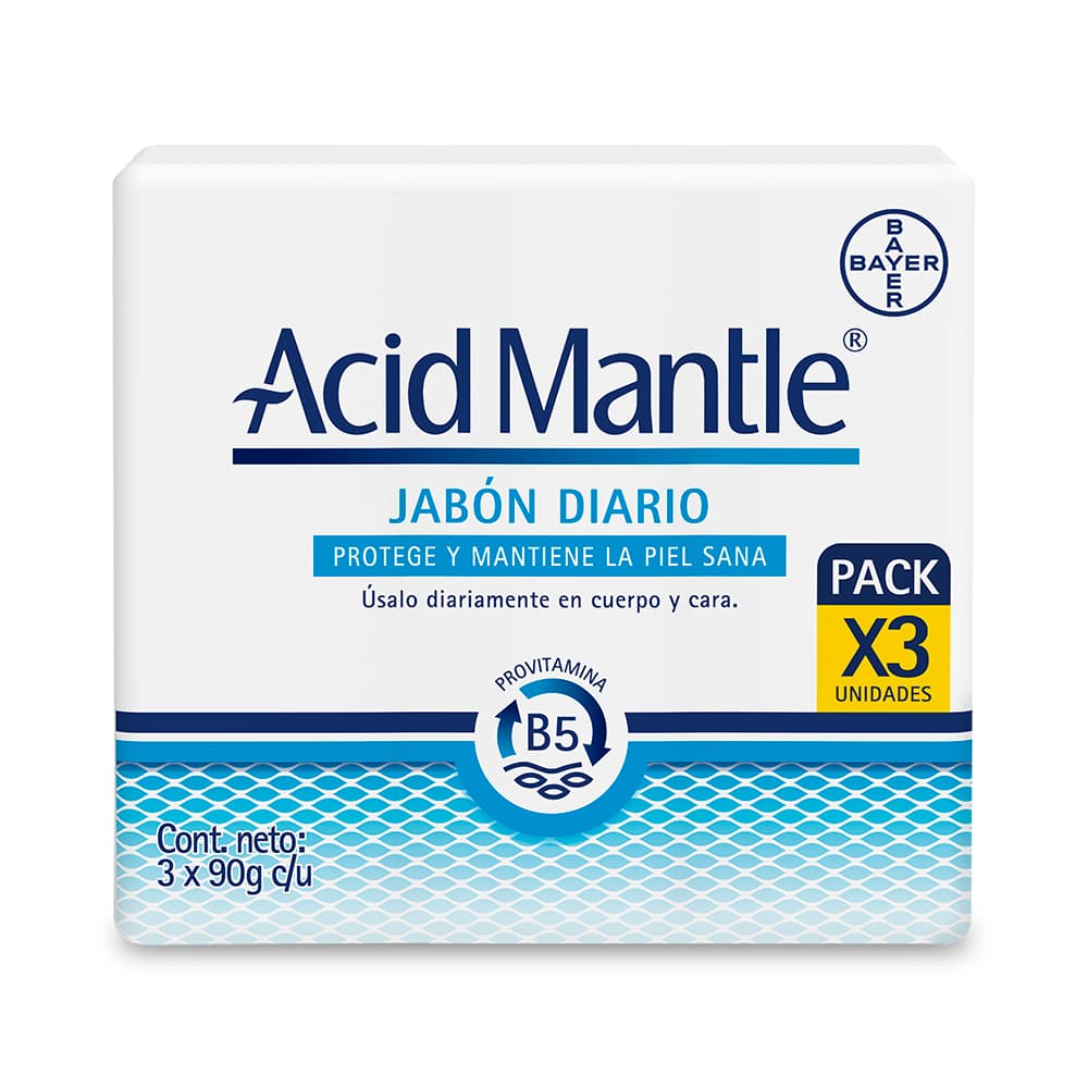 Promo Jabon Acid Mantle Econo Pack Caja 3 Barra 90Gr