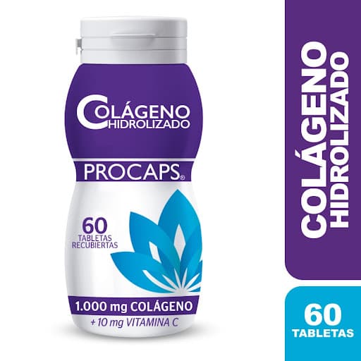 Colageno Hidrolizado Tabletas Recubiertas 1000Mg Frasco X 60