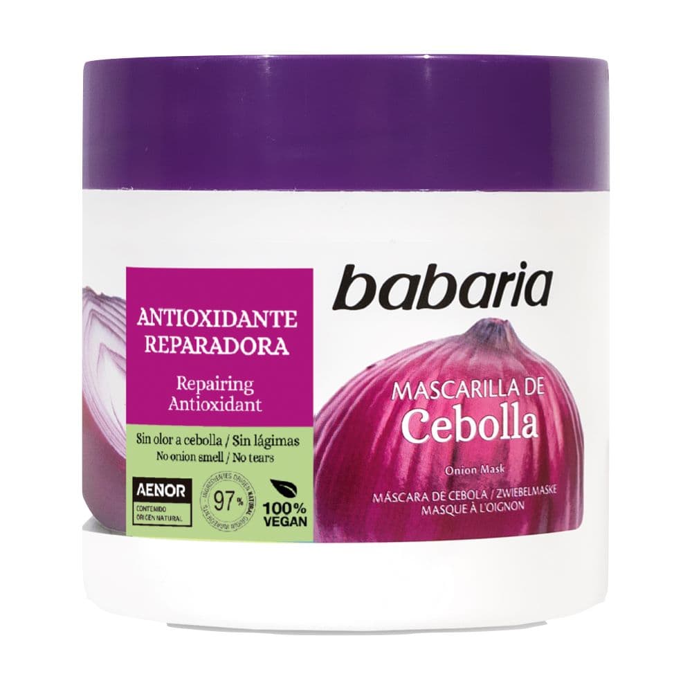 Mascarilla De Cebolla Babaria Antioxidante Reparadora Pote X 400Ml