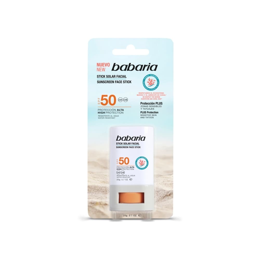 Stick Solar Facial Babaria Proteccion Alta Spf 50 Barra X 20Gr