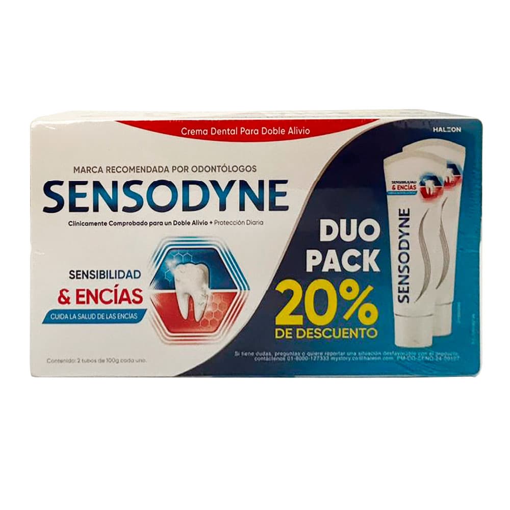 Promo Crema Dental Sensodyne Sensibilidad Y Encias Paquete X 2Tubo X 100Gr