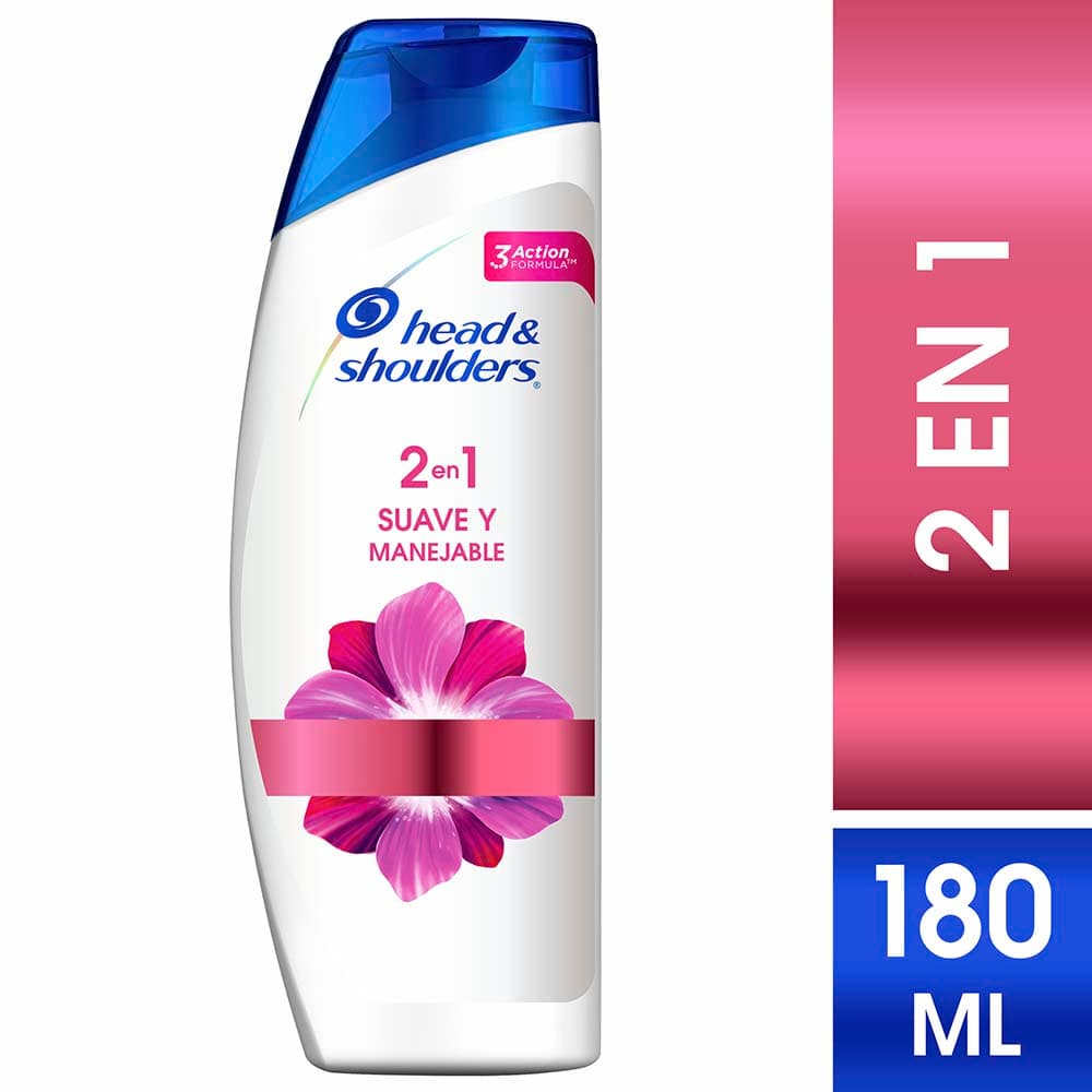 Shampoo Suave Y Manejable H&S Frasco X 180Ml