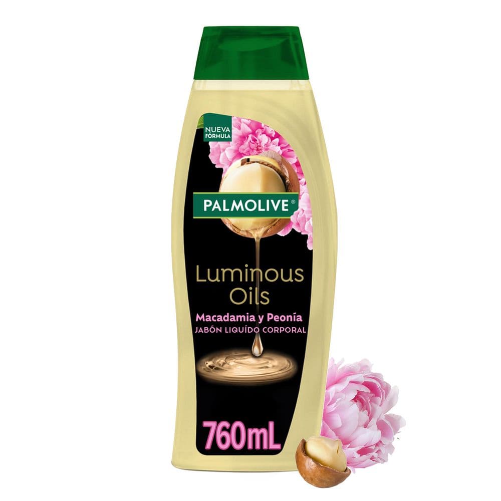 Jabón Líquido Corporal Palmolive Luminous Oils Macadamia Y Peónia 760Ml